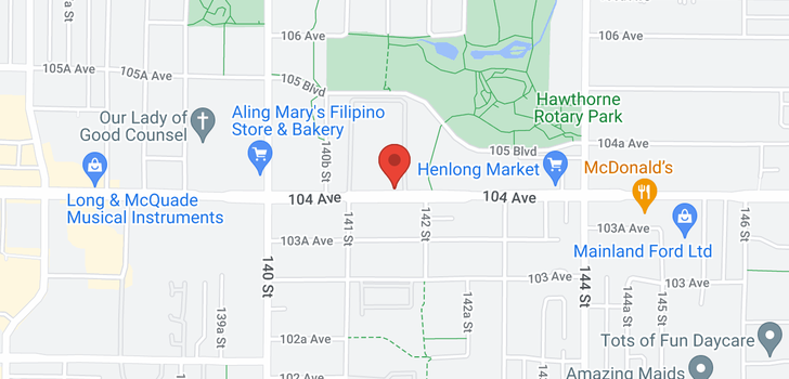 map of 7 14171 104 AVENUE